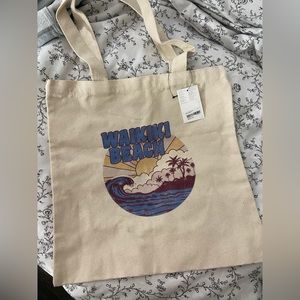 Forever 21 Wakiki Beach Graphic Tote Bag